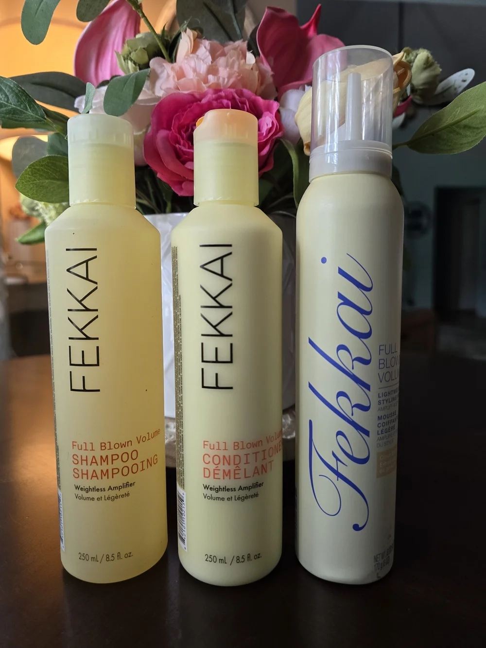 FEKKAI Full Blown Volume Shampoo, Conditioner & Mousse Set.